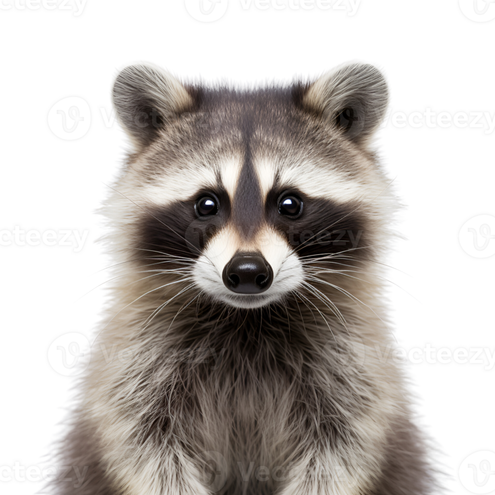 AI generated Raccoon No Background Applicable to Any Context AI Generative png