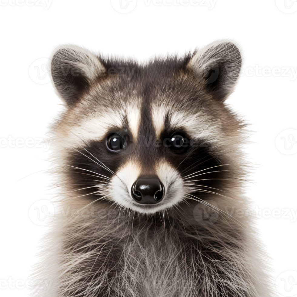 AI generated Raccoon No Background Applicable to Any Context AI Generative png