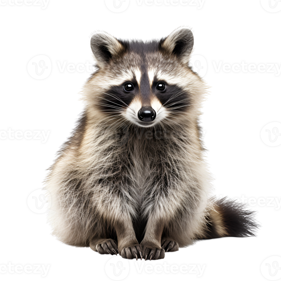 AI generated Raccoon No Background Applicable to Any Context AI Generative png
