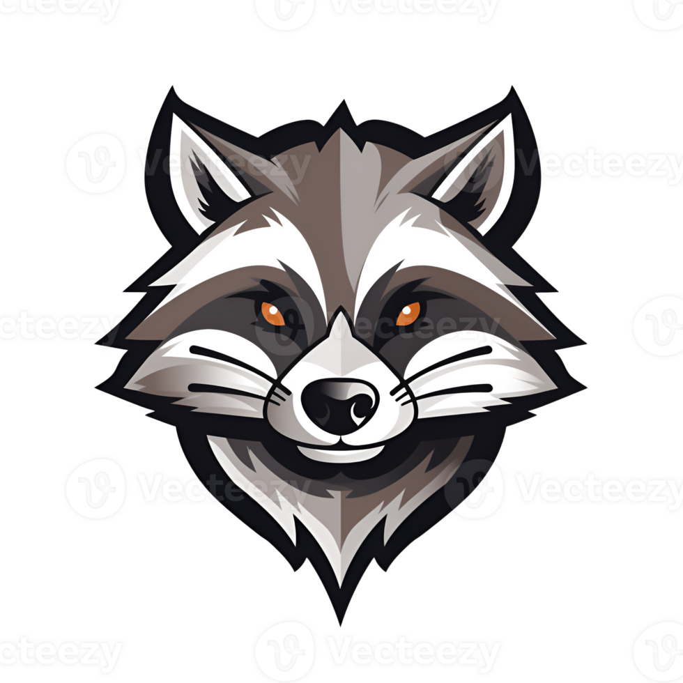 AI generated Raccoon Artistic Style Illustration Cartoon Style Painting Drawing No Background Perfect for Print on Demand Merchandise AI Generative png