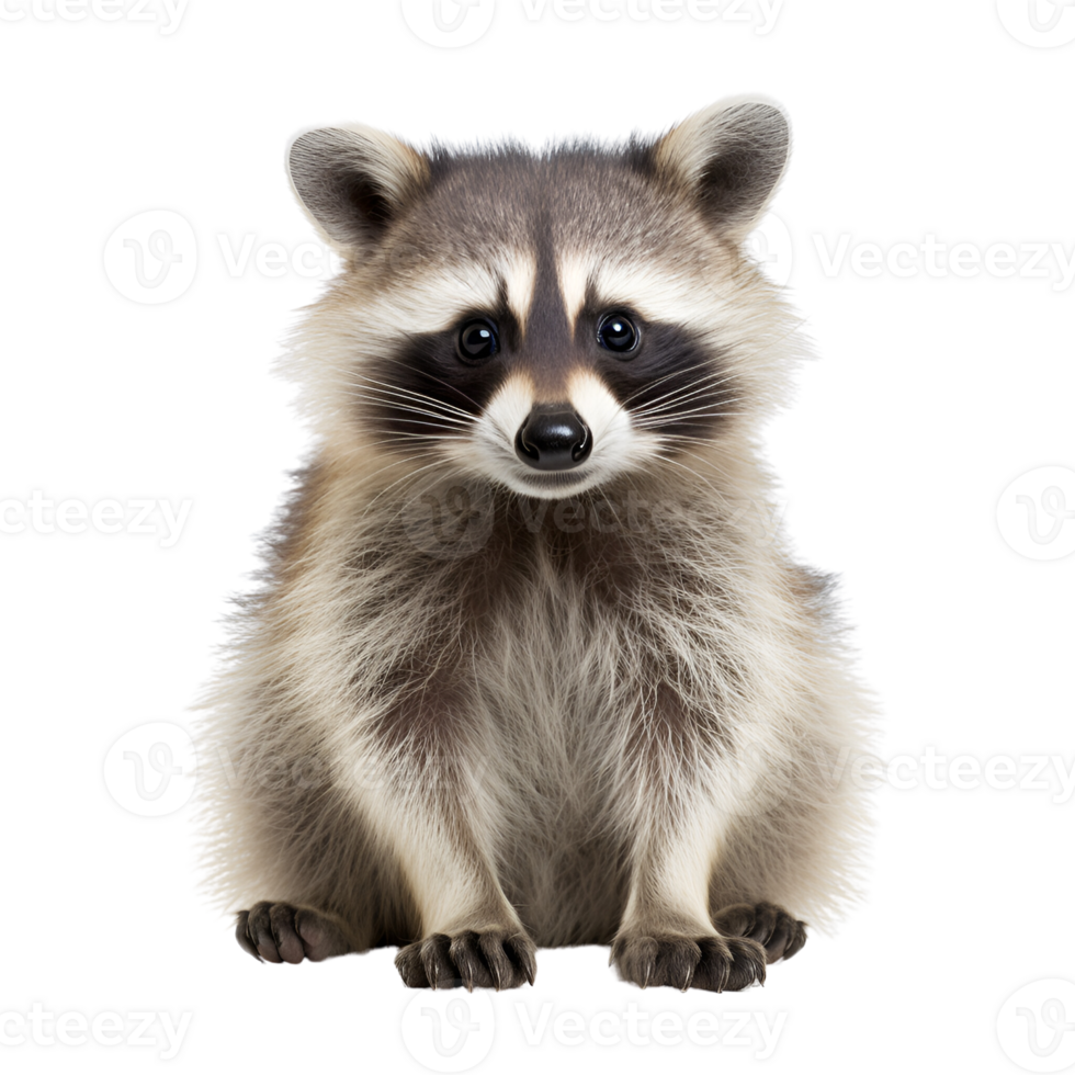AI generated Raccoon No Background Applicable to Any Context AI Generative png