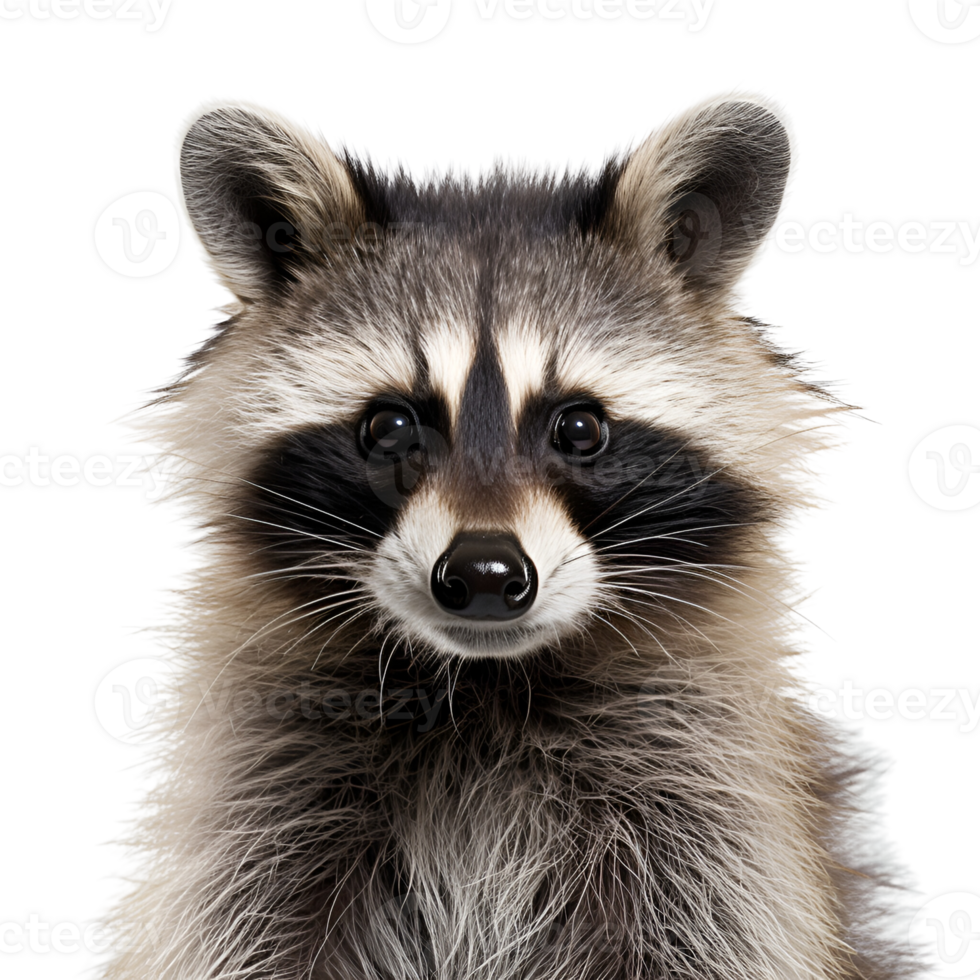 AI generated Raccoon No Background Applicable to Any Context AI Generative png