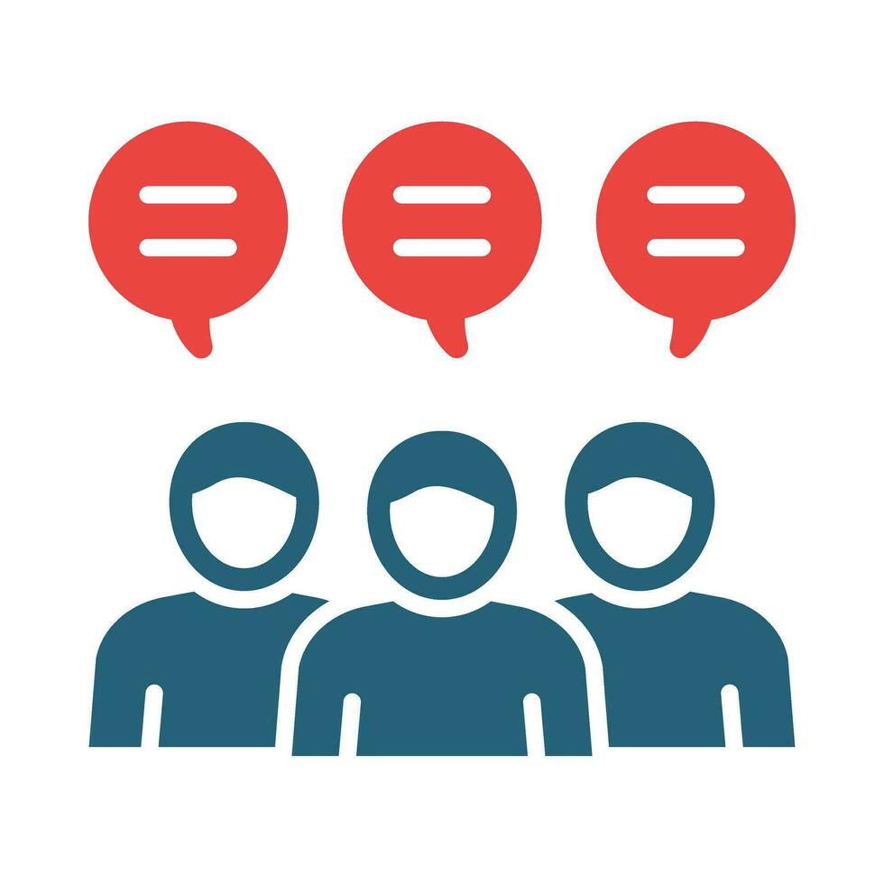Forum Vector Glyph Two Color Icon For Personal And Commercial Use.