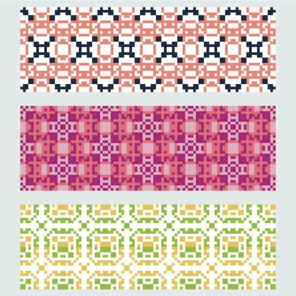 a set of four colorful geometric patterns vector