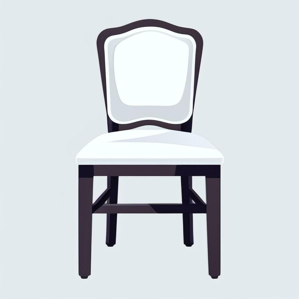 AI generated Chair Sofa Icon Clip Art Sticker Decoration Simple Background photo