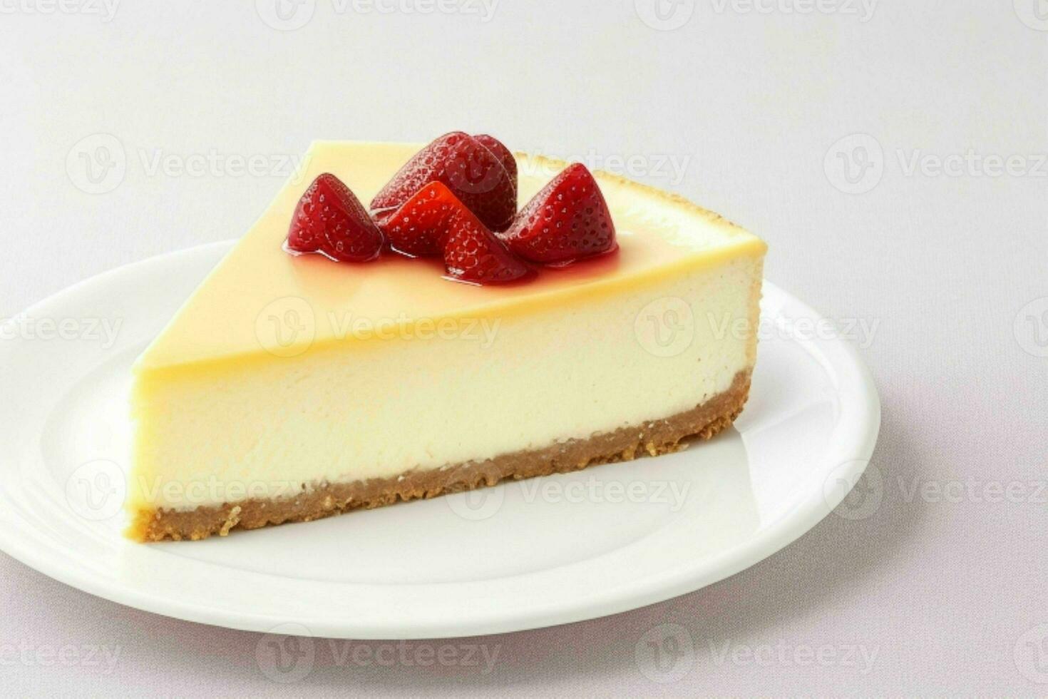 AI generated Cheesecake. AI Generative Pro Photo