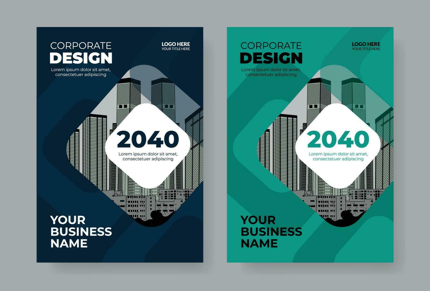 Corporate Book Cover Design Template in A4 size, annual report, poster, Corporate Presentation, magazine cover, banner, website, business portfolio vector