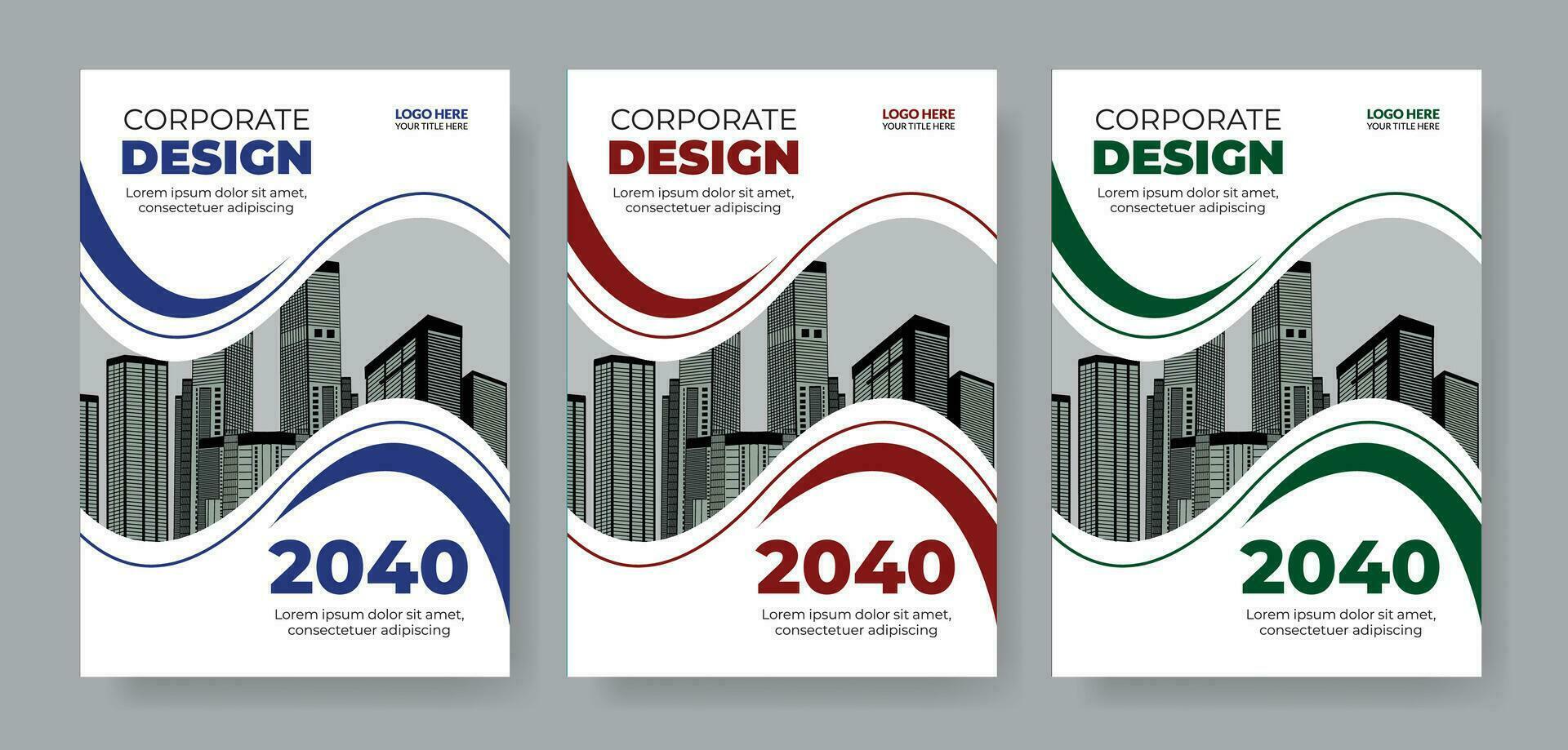 Corporate Cover Design Template in A4, annual report, poster, Corporate Presentation, business cover design, magazine cover vector