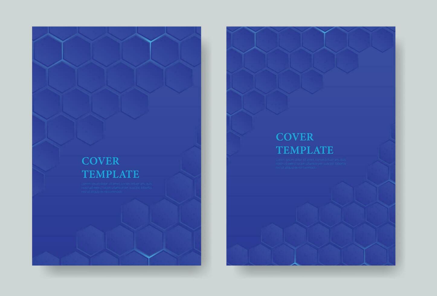 Blue background A4 size cover template for annual report, magazine, booklet, proposal, portfolio, brochure, poster,  annual report cover design vector