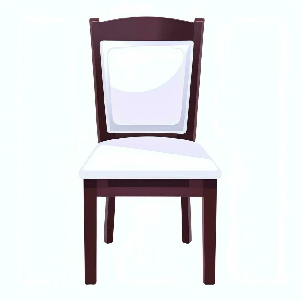 AI generated Chair Sofa Icon Clip Art Sticker Decoration Simple Background photo