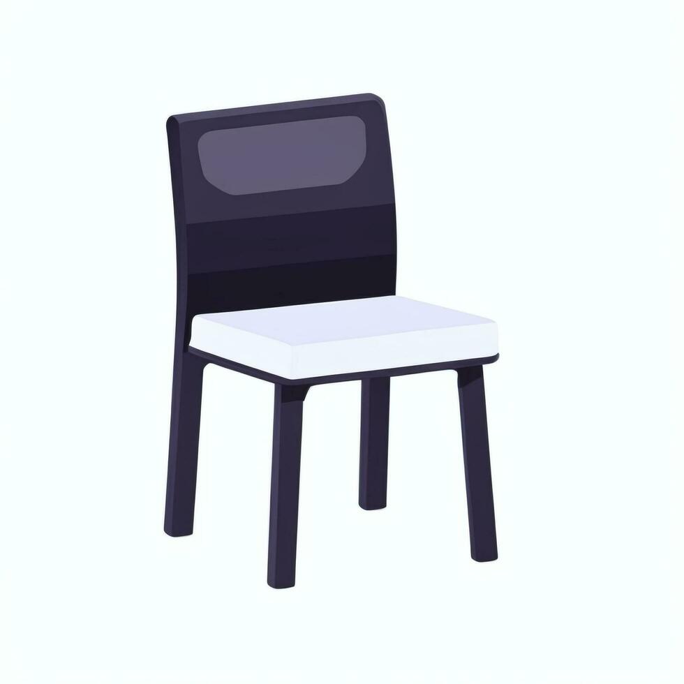 AI generated Chair Sofa Icon Clip Art Sticker Decoration Simple Background photo