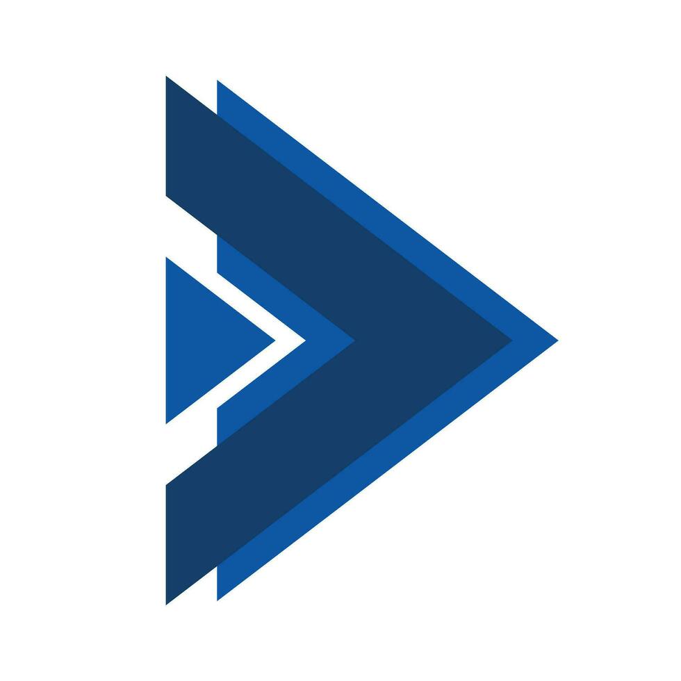 Blue Arrow direction bullet points number icon vector illustration