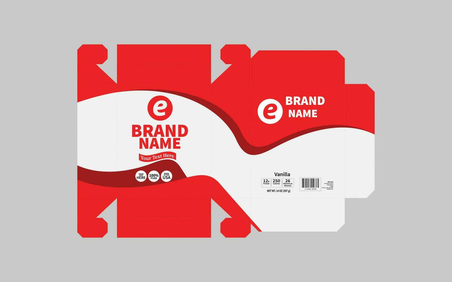 packaging design your product vector