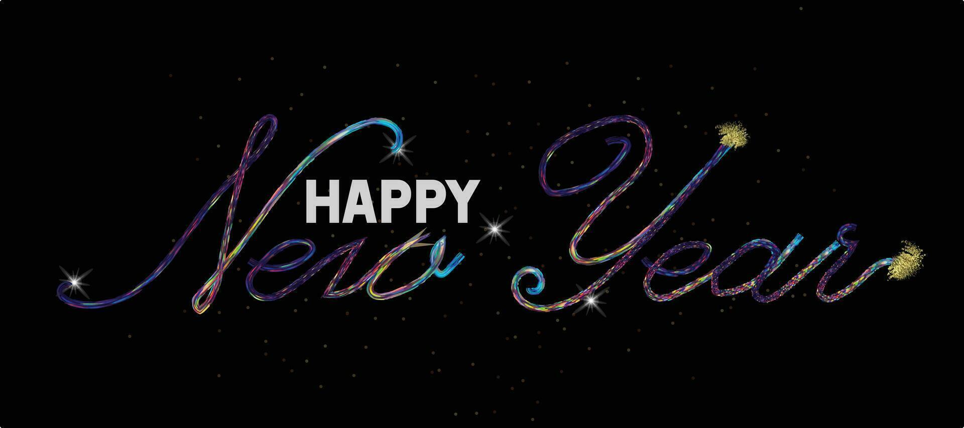 2024 Happy New Year clock countdown background. Gold glitter shining in light with sparkles abstract celebration. Greeting festive card vector illustration. Merry holiday poster or wallpaper design
