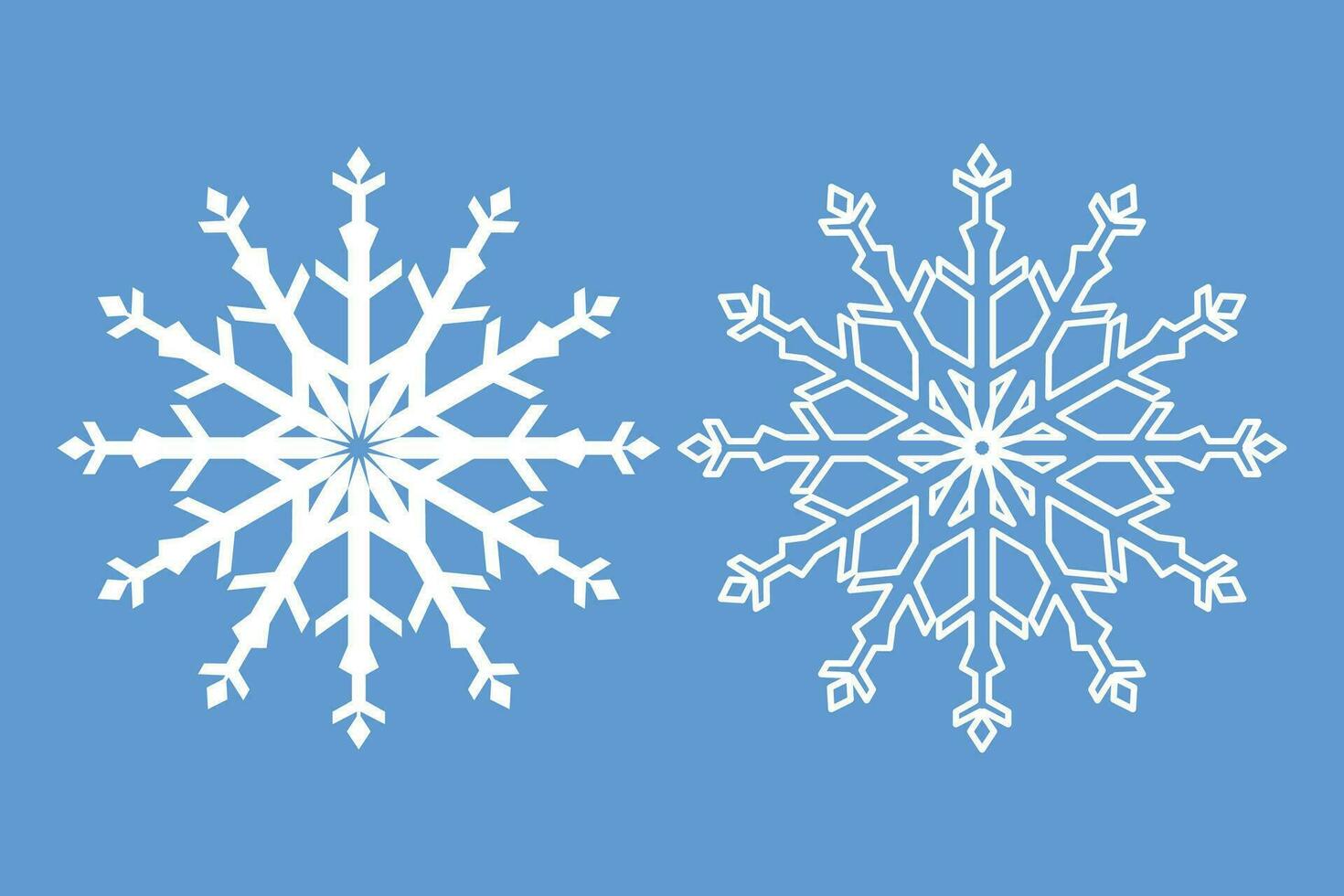 cristal escarcha copo de nieve elemento aislado icono contorno gráfico diseño invierno vector ilustración