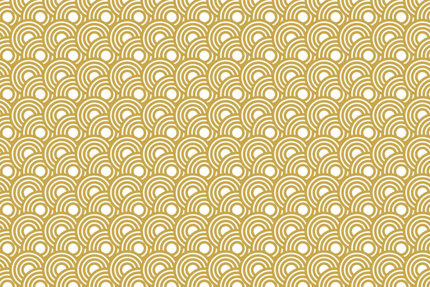 seamless abstract gold luxury pattern strip wavy circle background with geometric line vector design