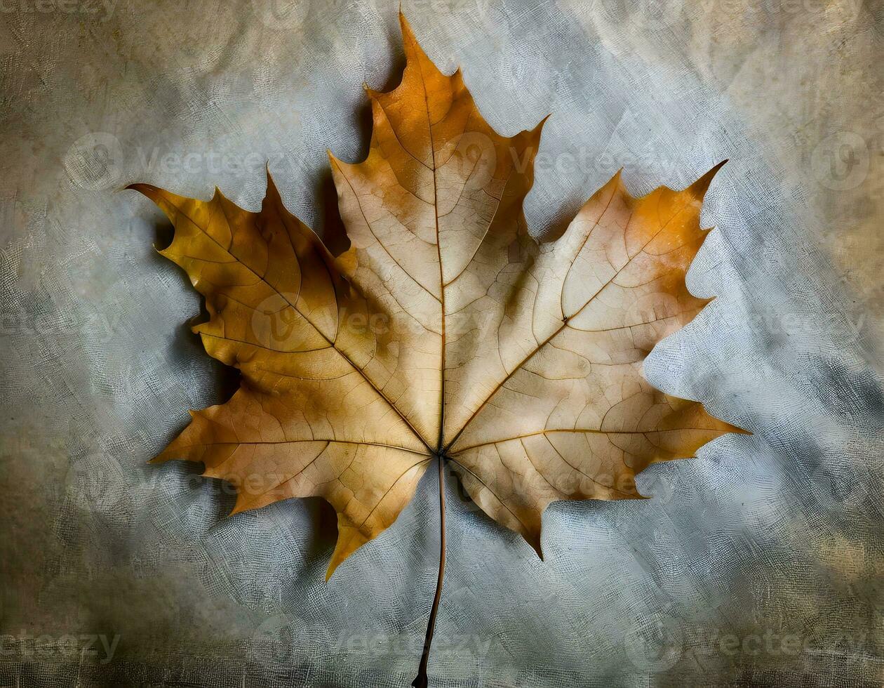 AI generated autumn maple leaves background. photo