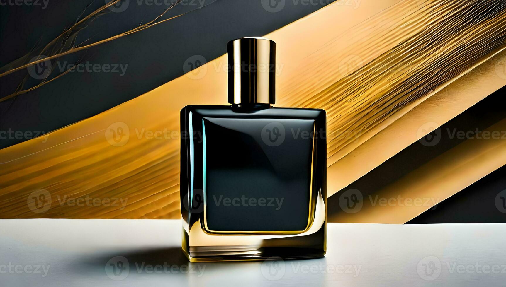 AI generated Bottle of perfume. photo
