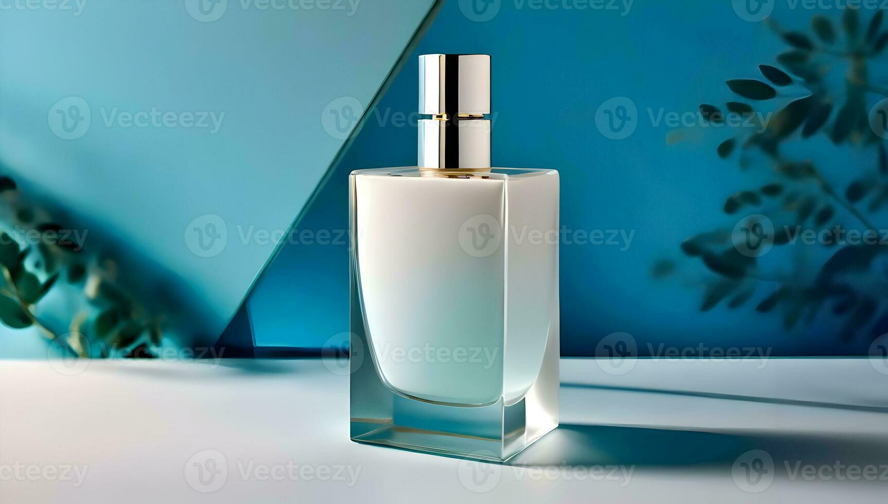 AI generated Bottle of perfume. photo