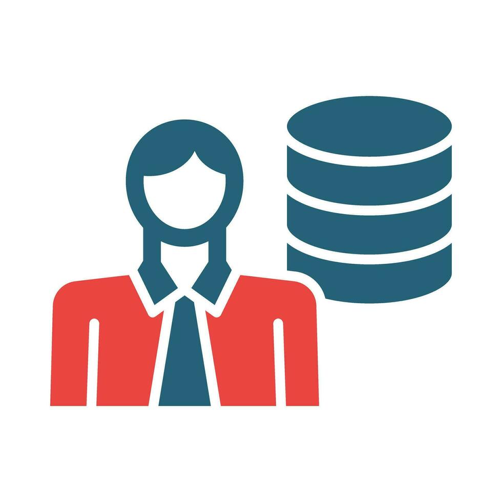 Investor Vector Glyph Two Color Icon For Personal And Commercial Use.