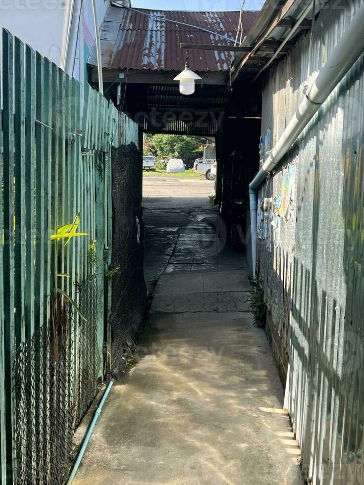 close up way in the village photo