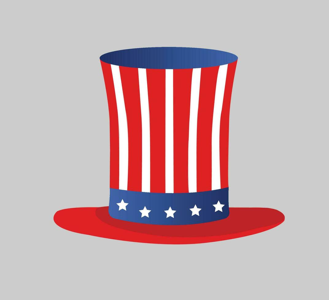 American Independent hat design vector