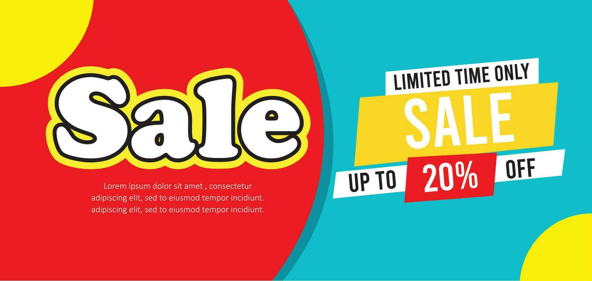 Sale Banner with vector design