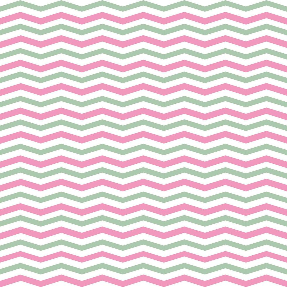 Abstract seamless geometric pattern with horizontal line zigzag. Pink sweet tone. vector