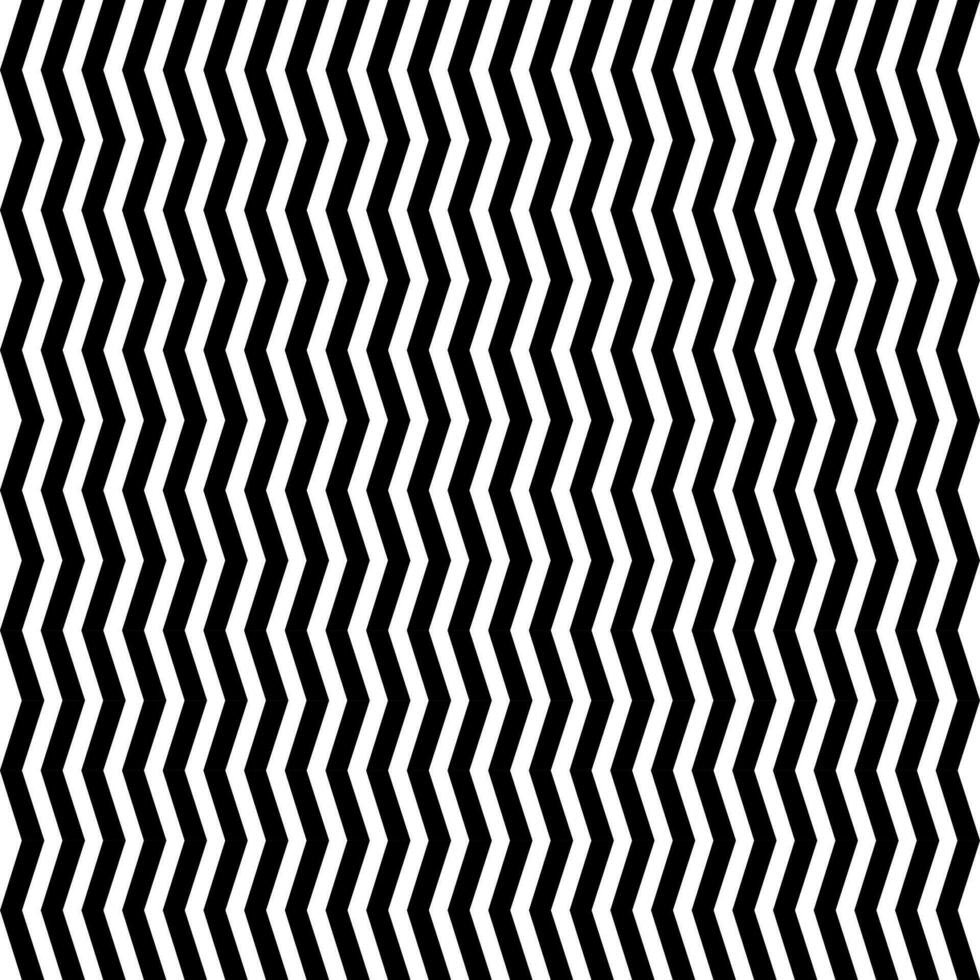 Abstract seamless geometric pattern with vertical line zigzag. black and white vector