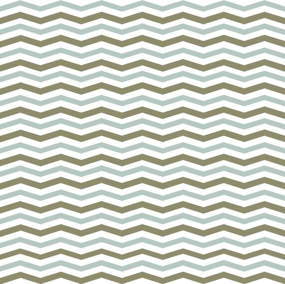 Abstract seamless geometric pattern with horizontal line zigzag. Green tone background. vector