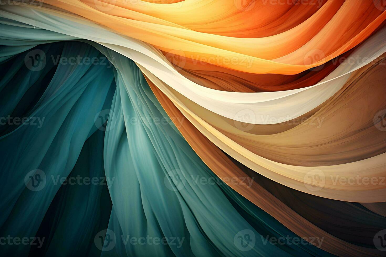 colorful abstract background with a wave pattern. ai generative photo
