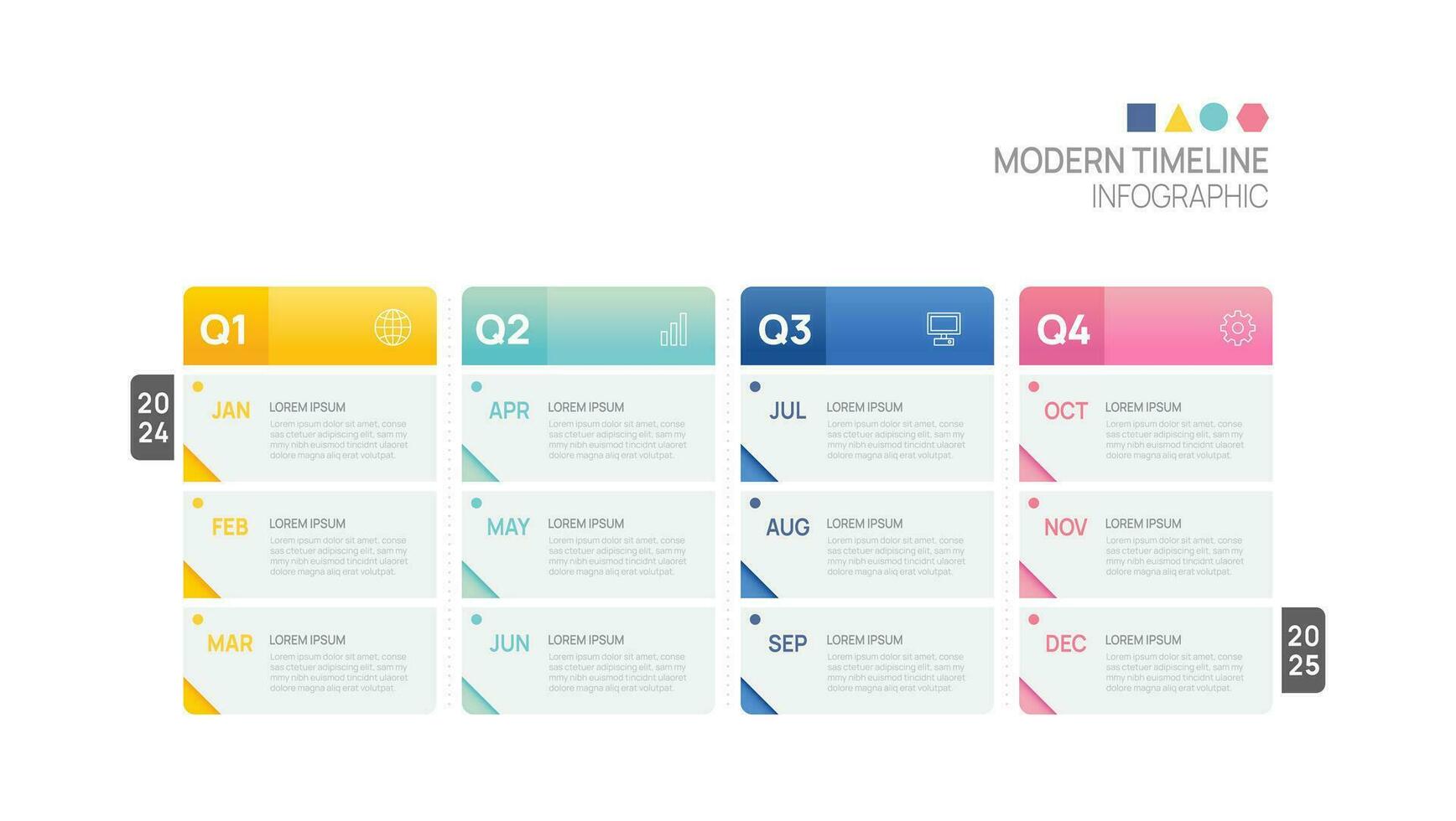 Business step timeline infographic arrow template. Modern milestone element timeline diagram calendar vector. vector