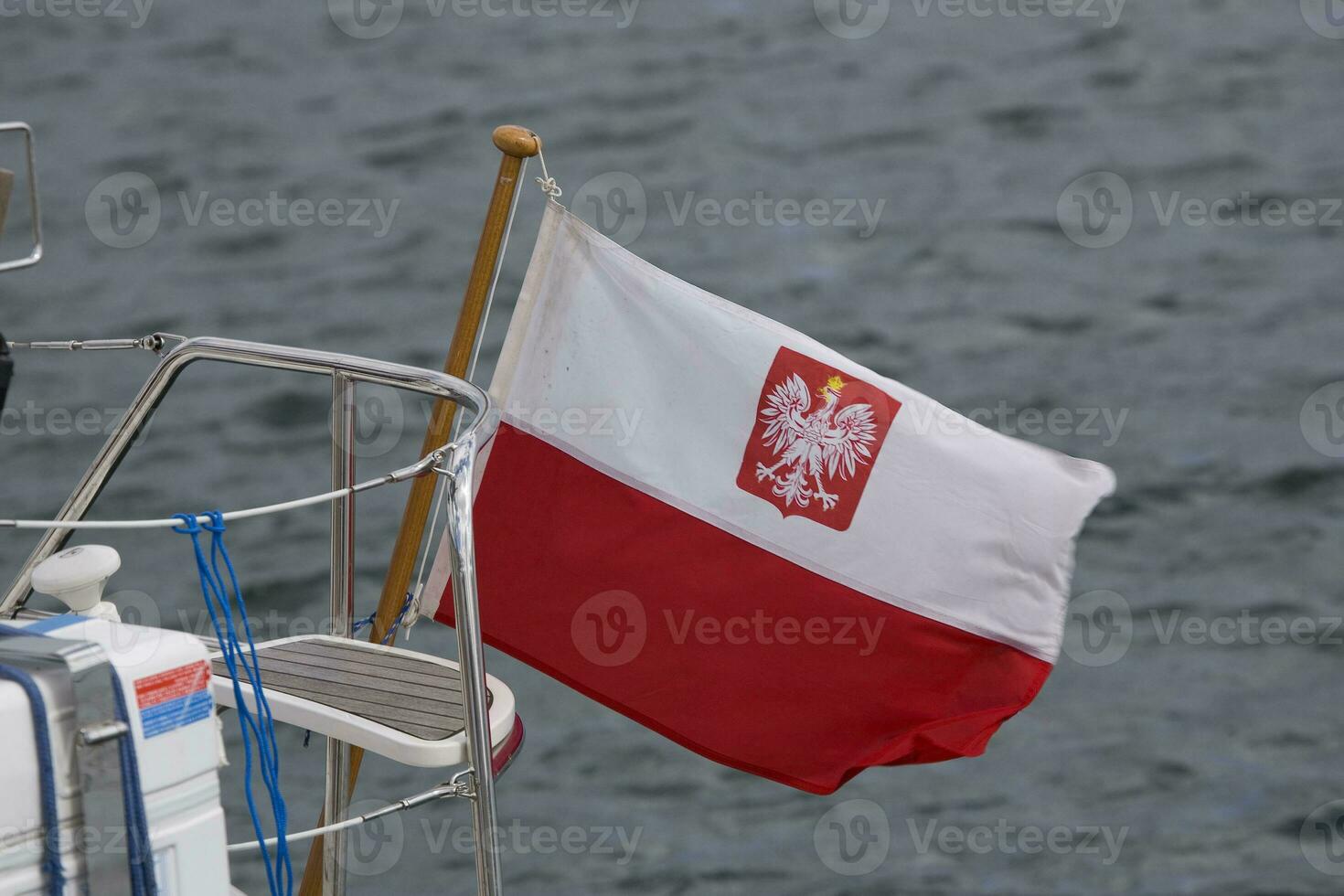 flag poland sea photo