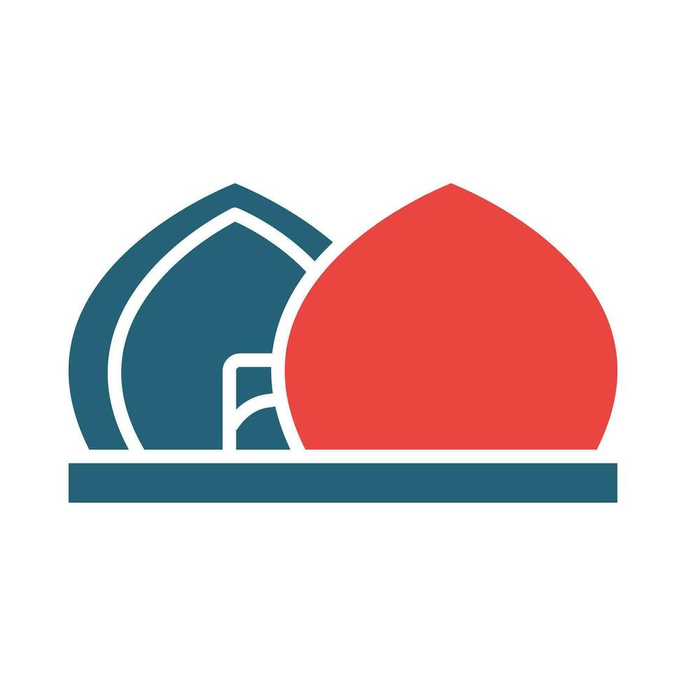 Al Shaheed Monument Vector Glyph Two Color Icons For Personal And Commercial Use.
