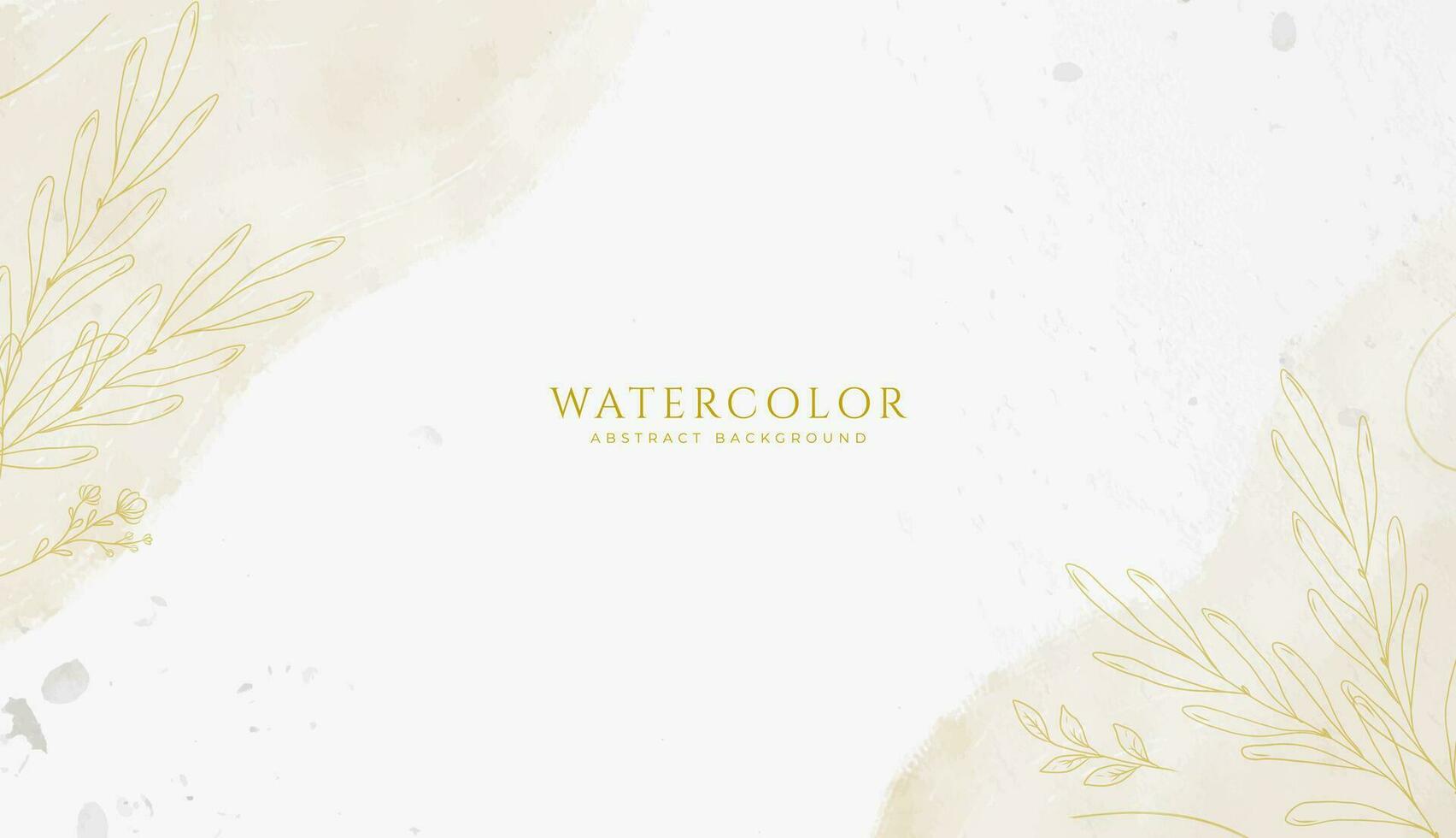 Abstract horizontal watercolor background. Neutral light colored empty space background illustration vector