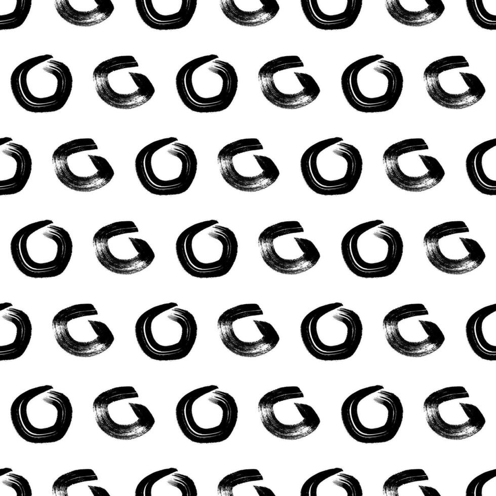Seamless pattern with sketch circles shape vector