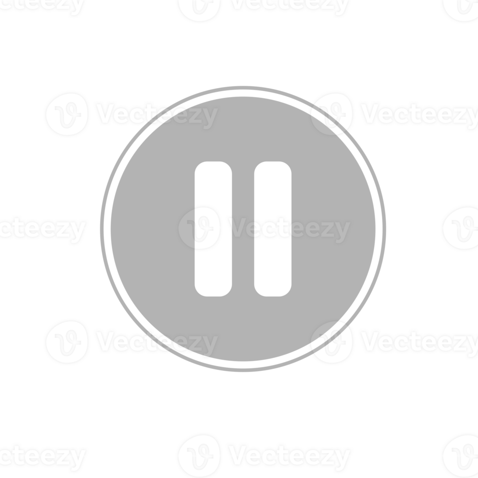 gray circle stop button png