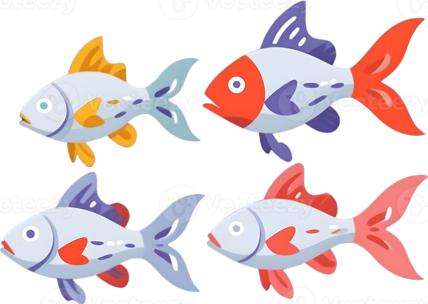 AI generated fish clipart png