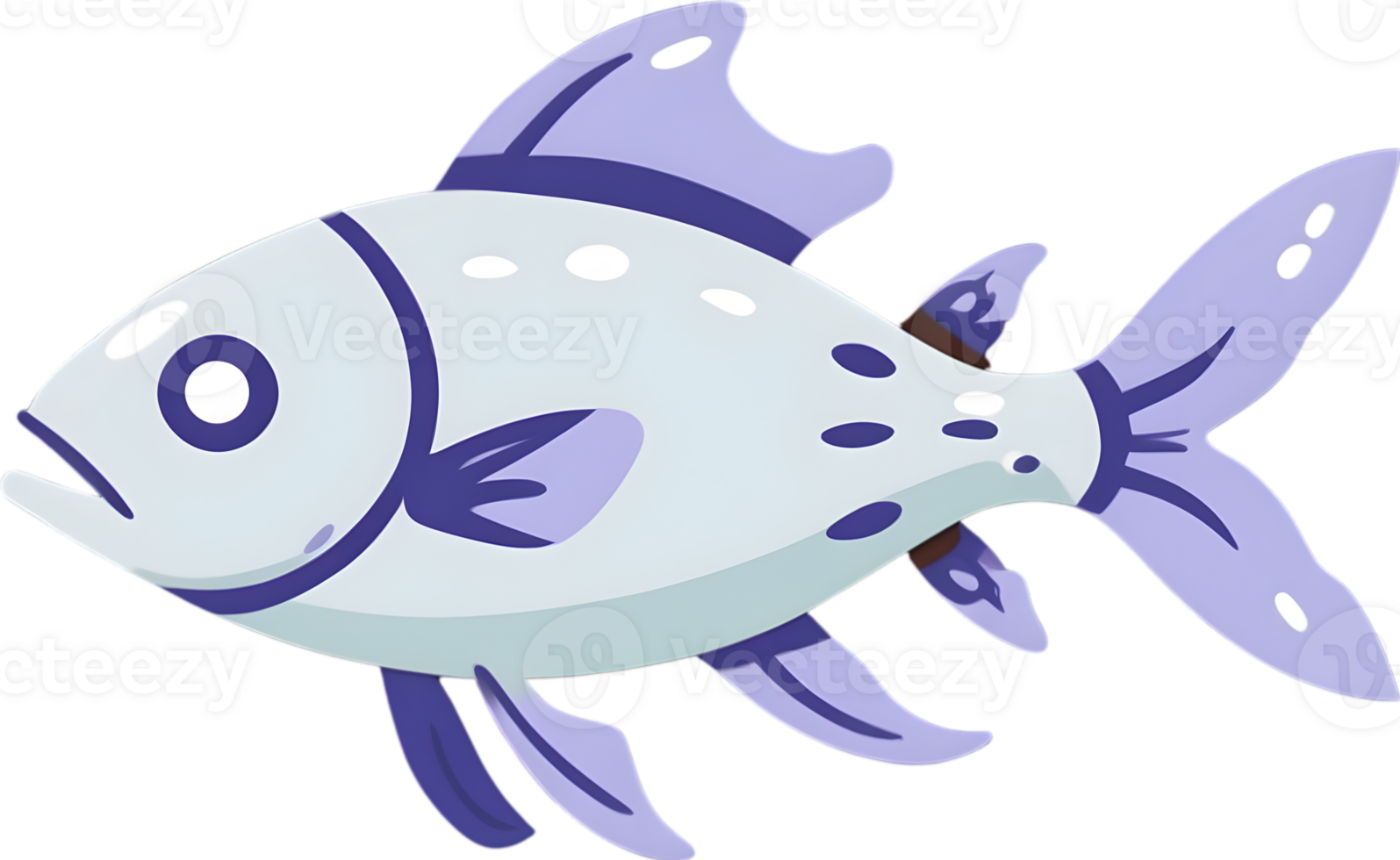 AI generated fish clipart png