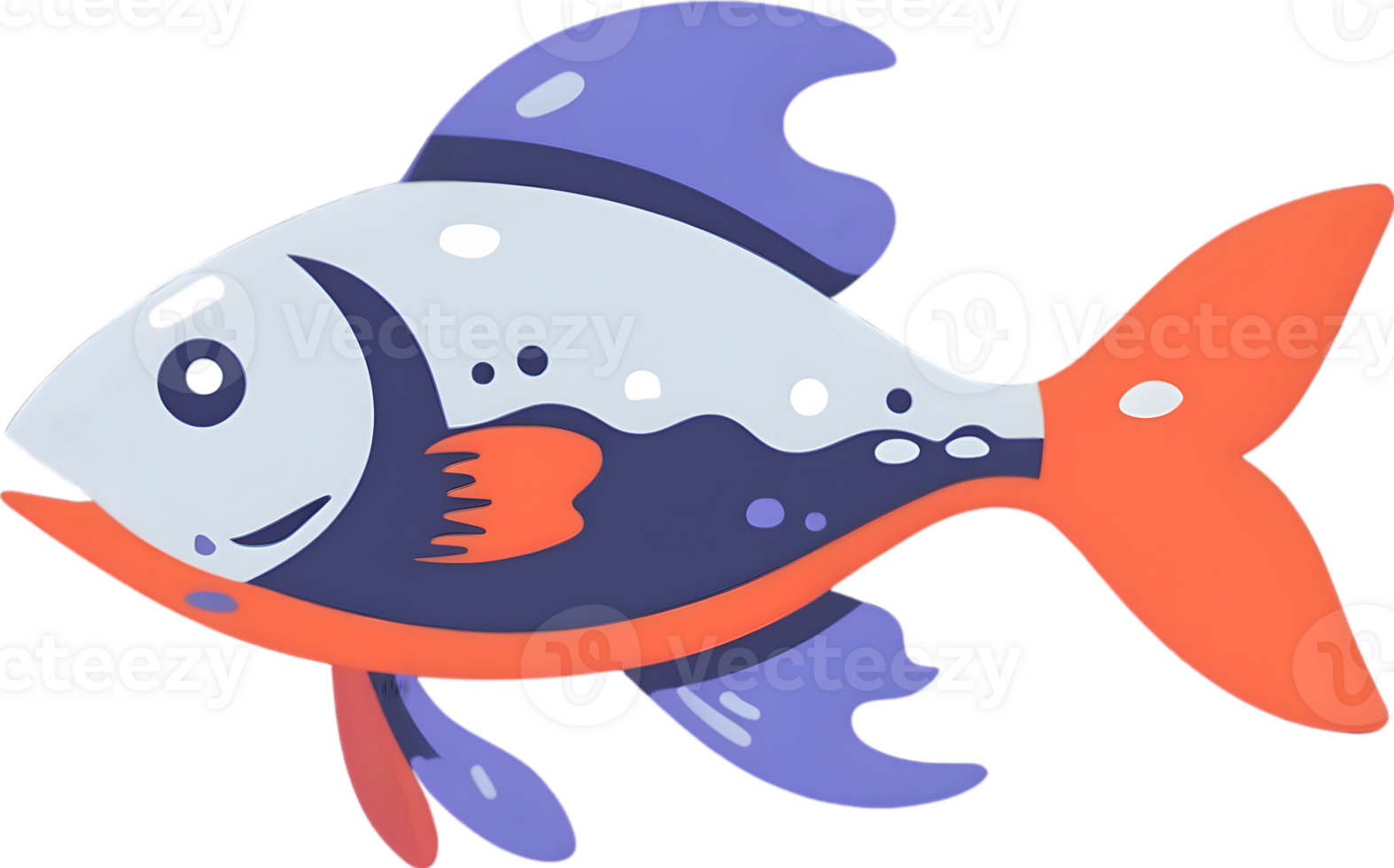 AI generated fish clipart png