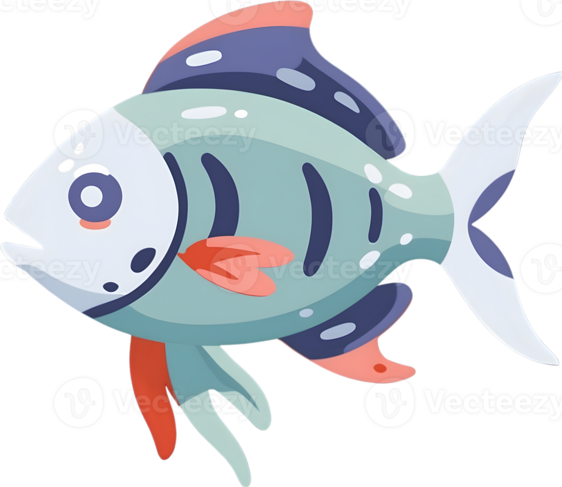 AI generated fish clipart png