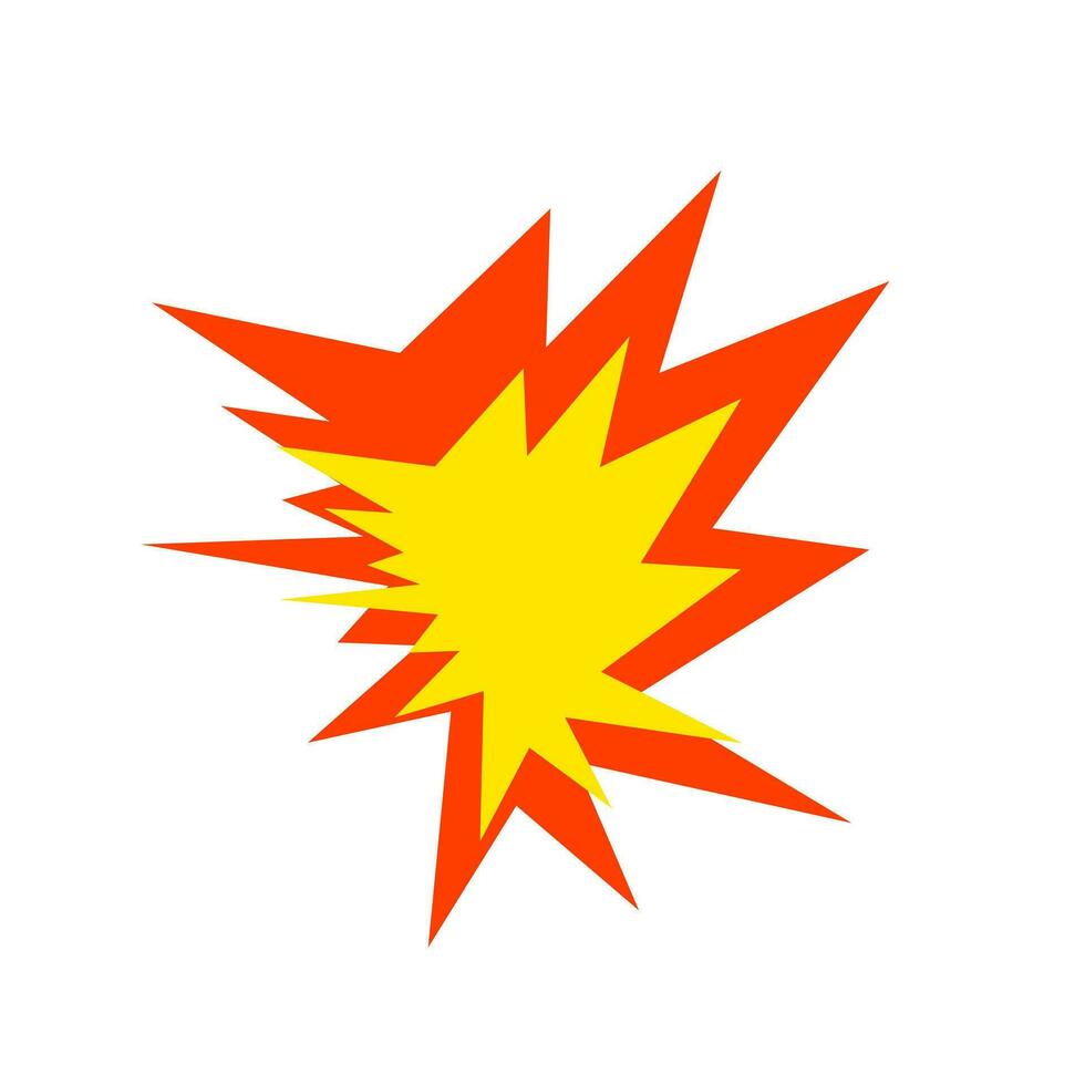 an explosion of orange and yellow vector