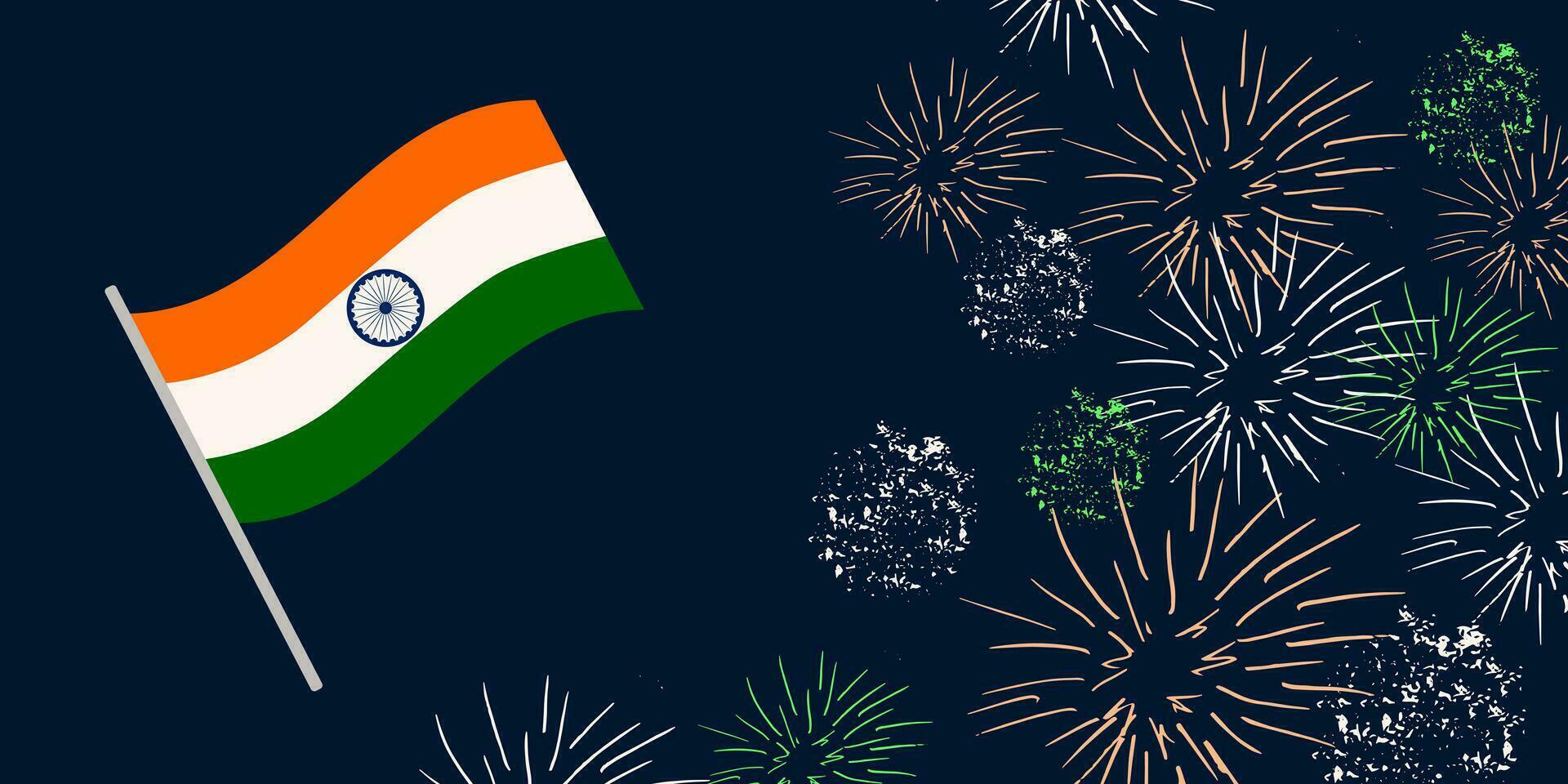 república día en India. fiesta concepto. bandera. vector