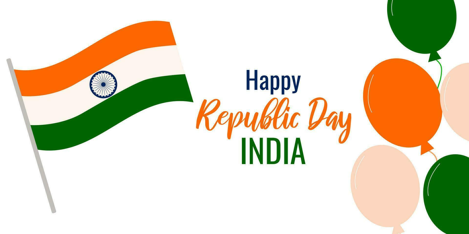 Republic Day in India. Holiday concept. Flag. vector