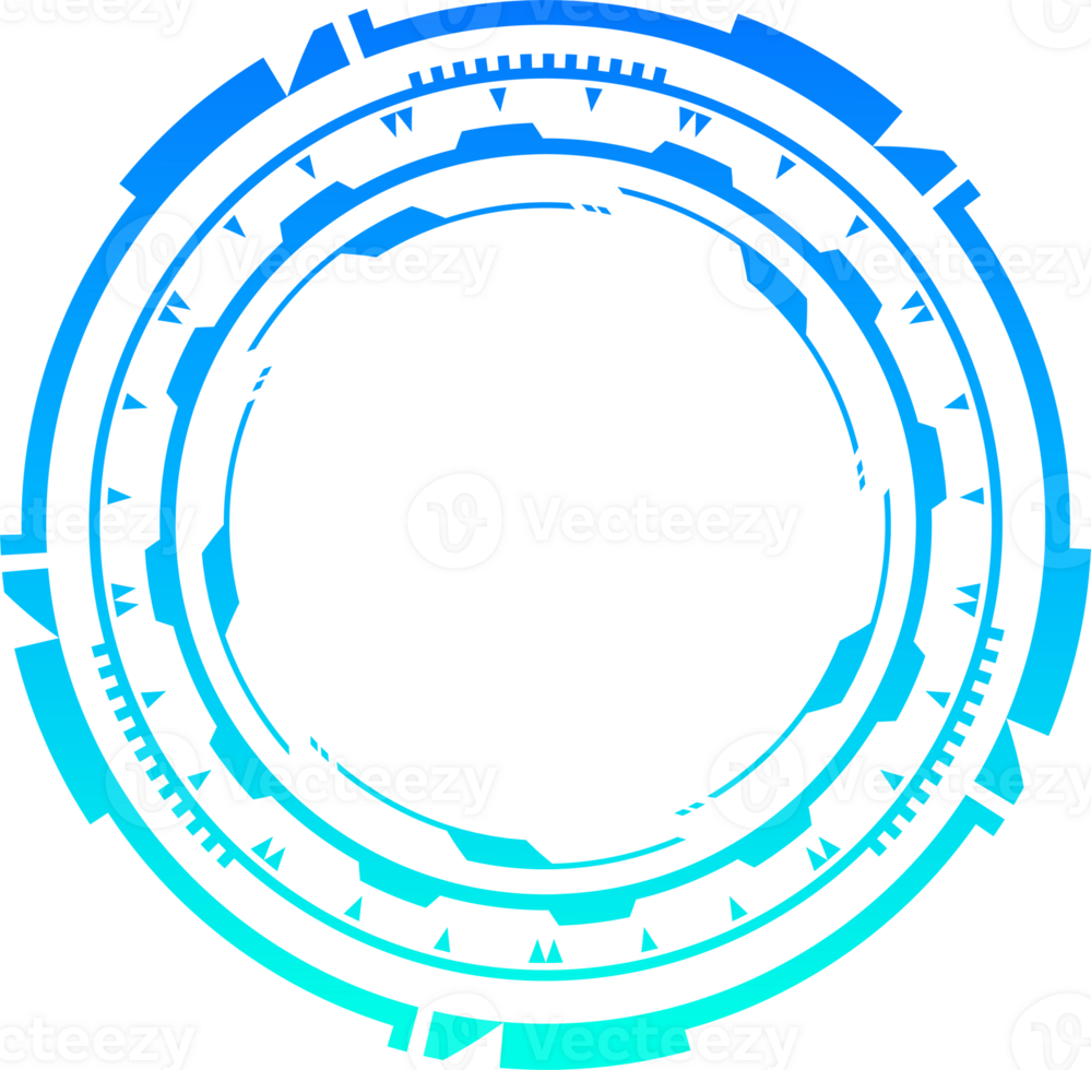 HUD futuristic element. Abstract optical neon aim. Circle geometric shape for virtual interface and games. Camera viewfinder for sniper weapon. png