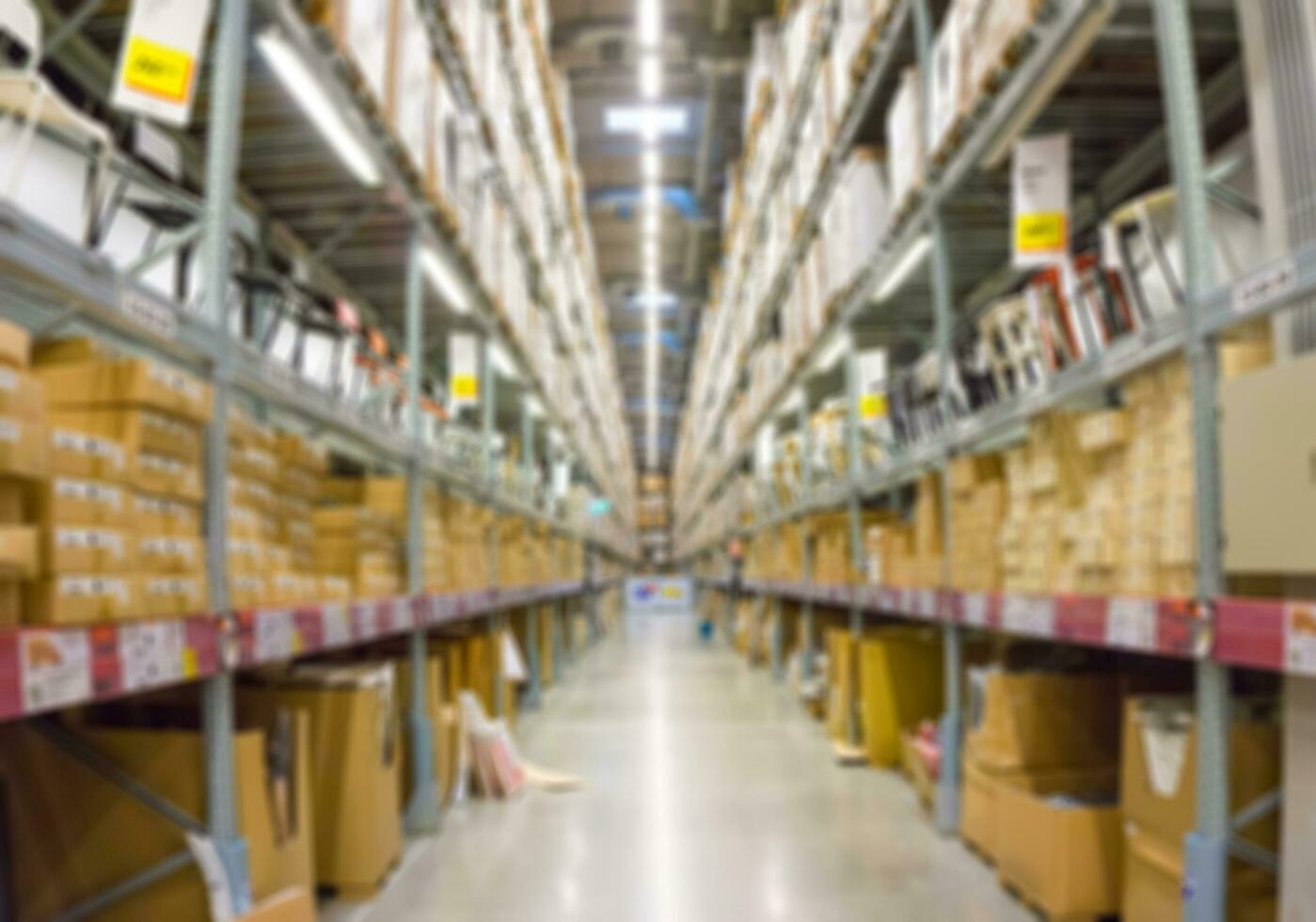 Blur image of a warehouse photo