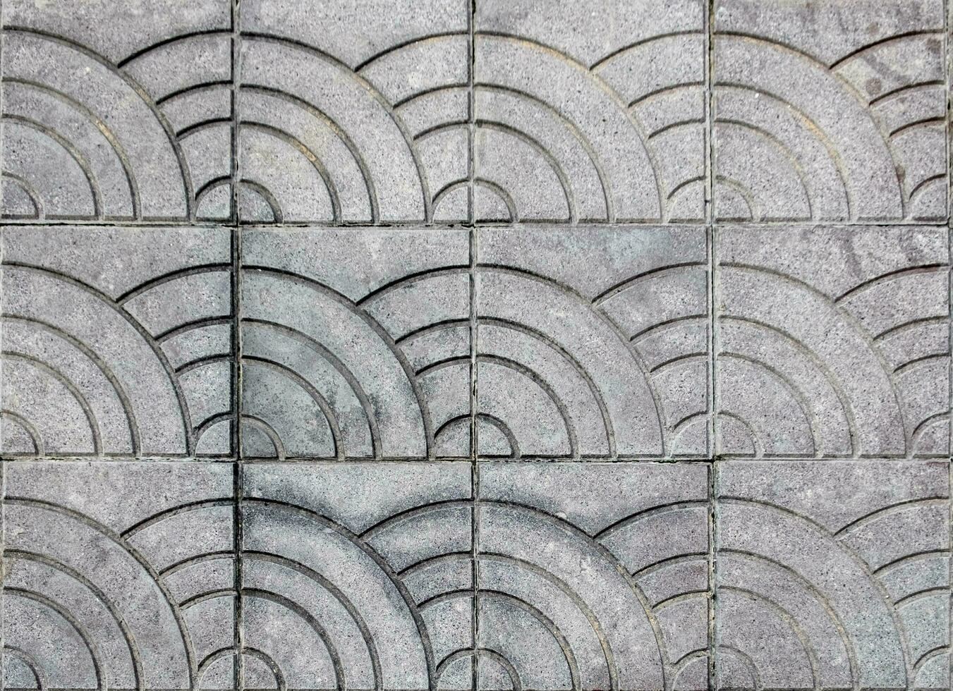 Tiles mortar stone striped tracery floor photo