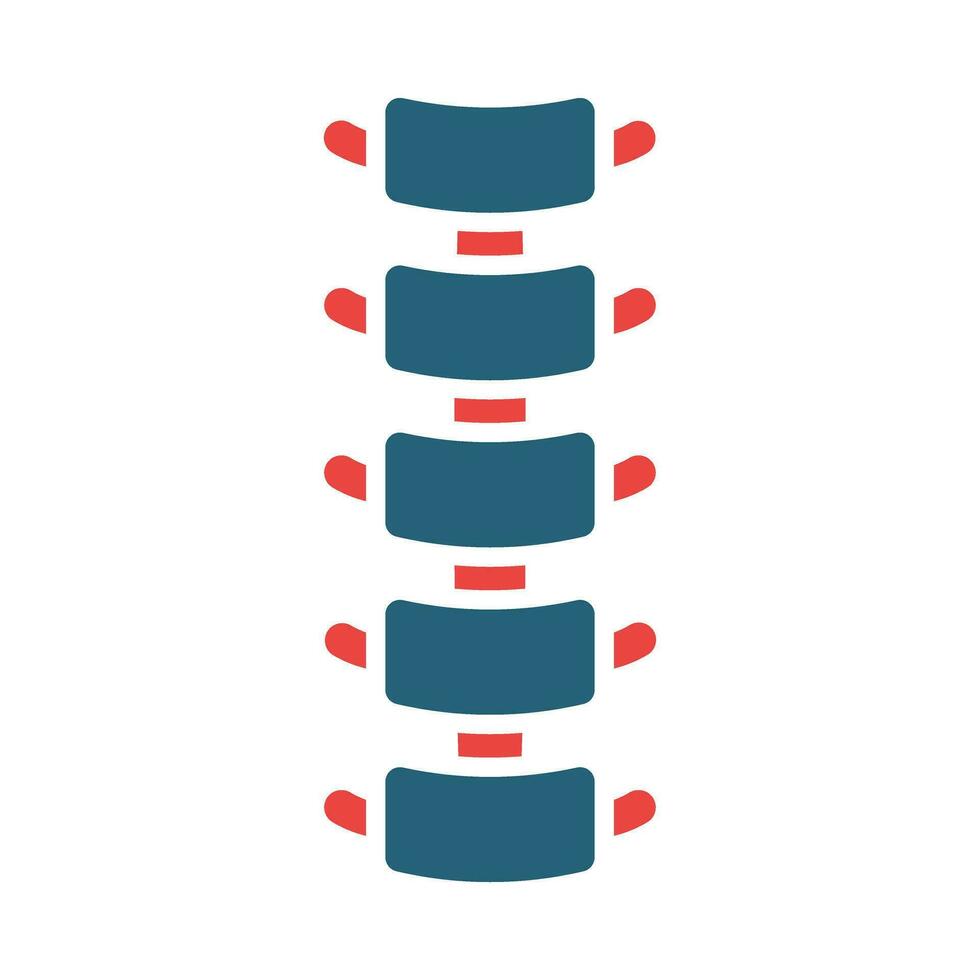 Spine Vector Glyph Two Color Icon For Personal And Commercial Use.