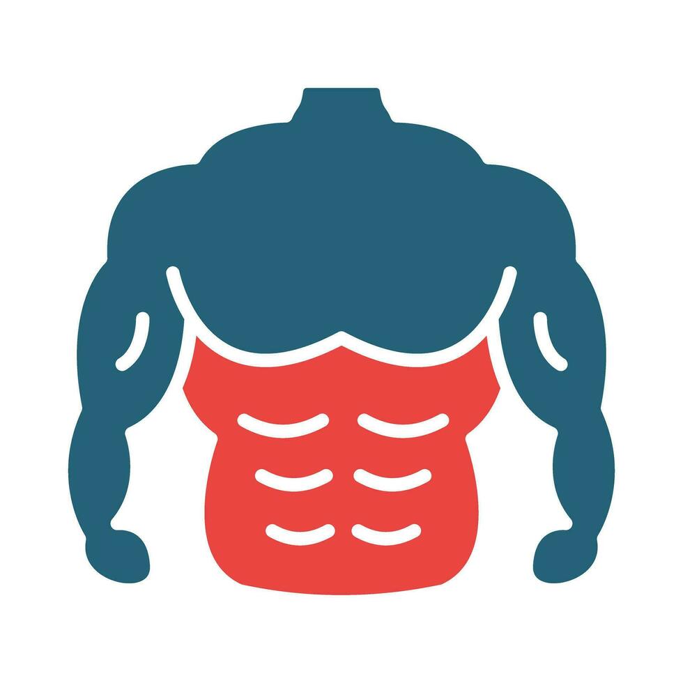 Body Vector Glyph Two Color Icon For Personal And Commercial Use.