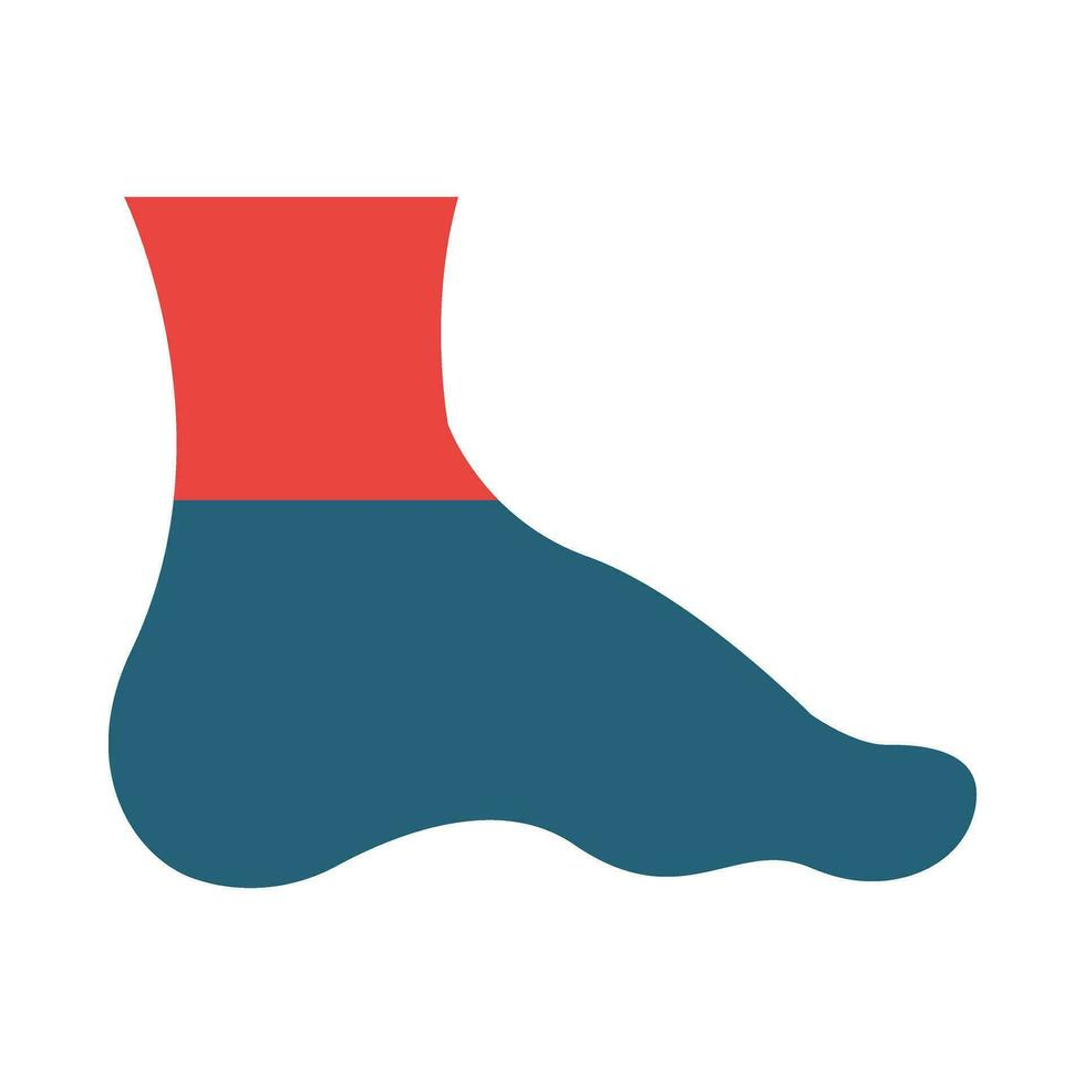 Foot Vector Glyph Two Color Icon For Personal And Commercial Use.
